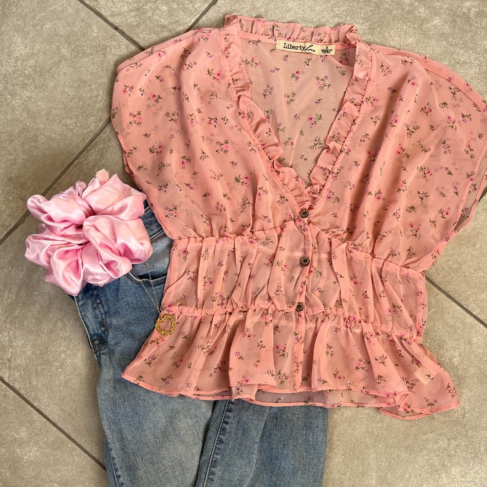 Sheer pink blouse - Picture 9 of 9